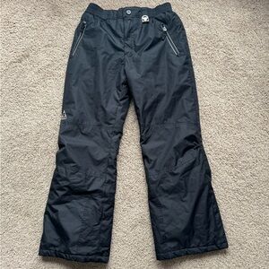 Kids Black Snow Pants